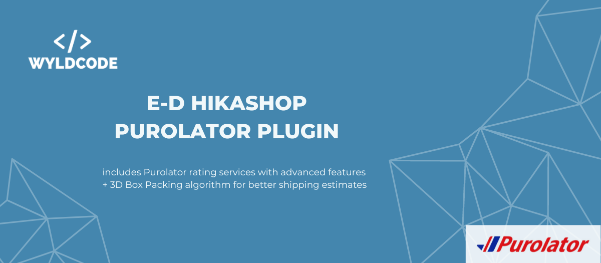 Joomla E-D Hikashop Purolator Shipping