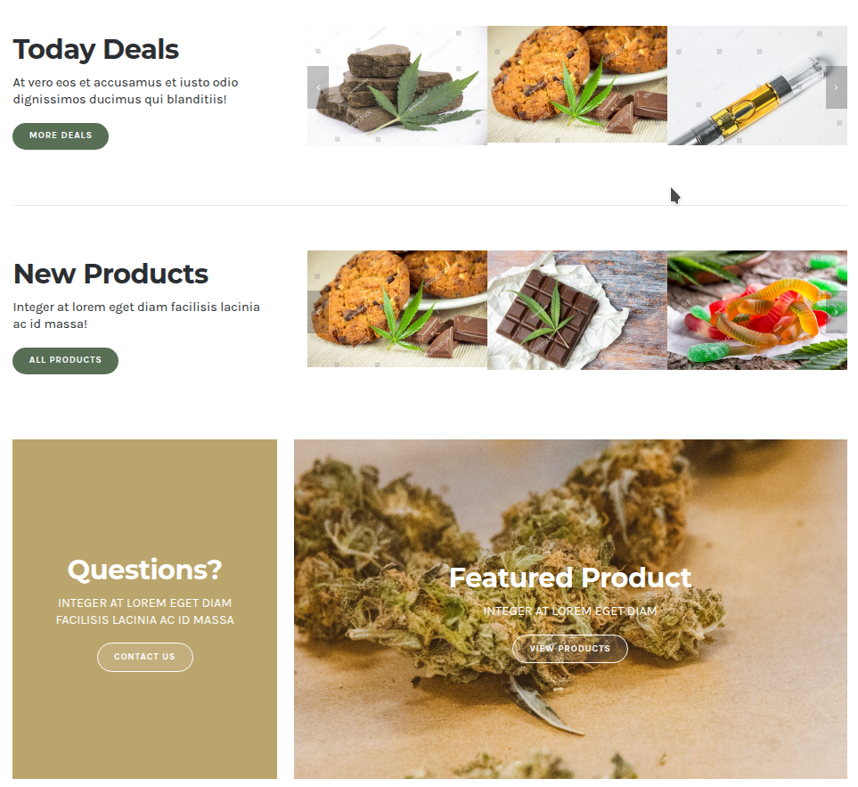 Cannabis Web Store Package