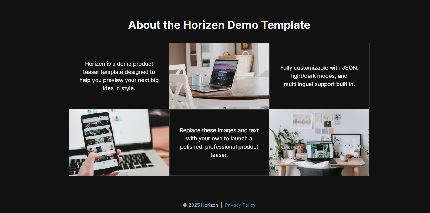 Wyld Horizen - Product Teaser Template