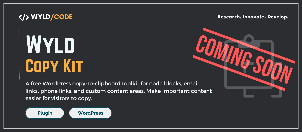 Wyld CopyKit for WordPress